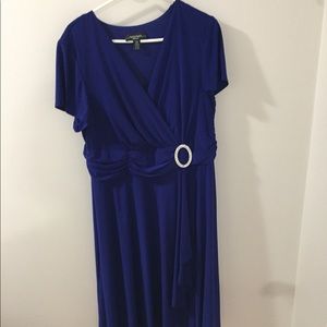 R&m richards woman dress. LOVELY, rich blue fabric